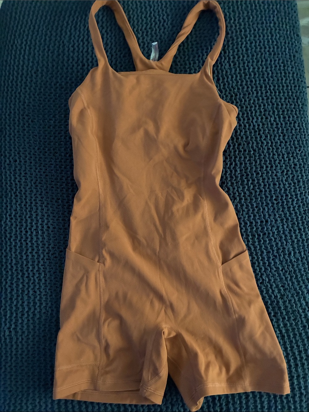 Free people Never Better  brown onesie Xs